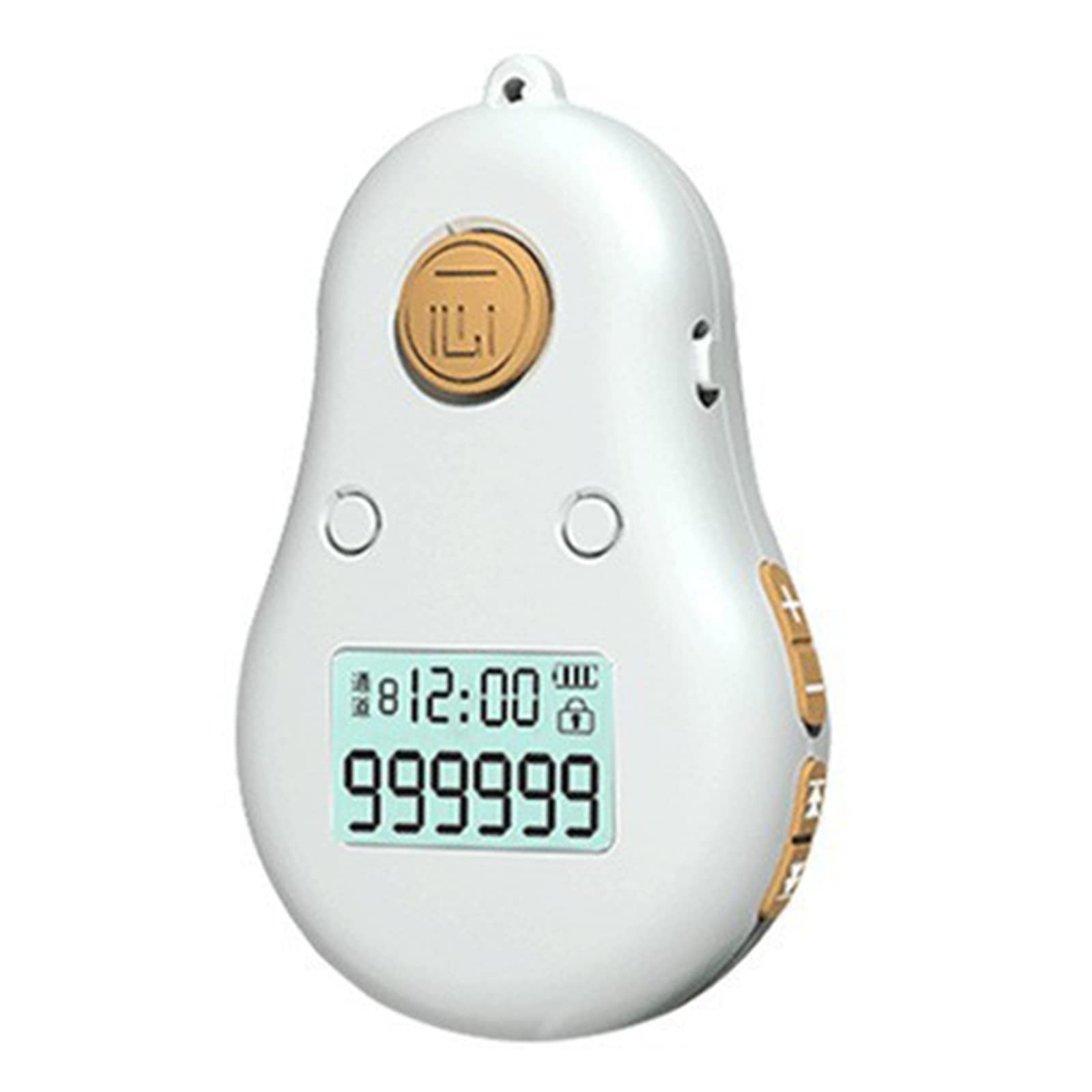 Buxuaaaa White Upgraded Electronic Finger Counter With Amazing Sound & Time Function Electronic Digital Display Finger Hand Tally Count Tasbeeh Counter Digital Tasbeeh With Amazing Sound & Time Function Display Hand