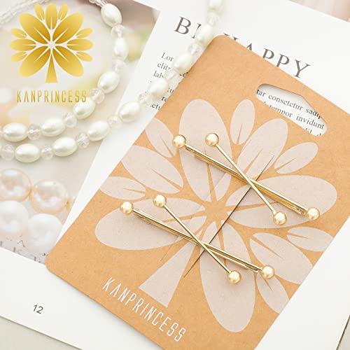 Kanprincess 2Pcs 2.4 Inch Metal Hair Pins Set For Women Girls Valentines Styling Hairpins Decorative Hair Clips Accessories Bridal Fashion Bobby Pins For Ladies Wedding, Party,Prom,Daily Wearing ,Mother’s Day Gift(Metal) #TOP5