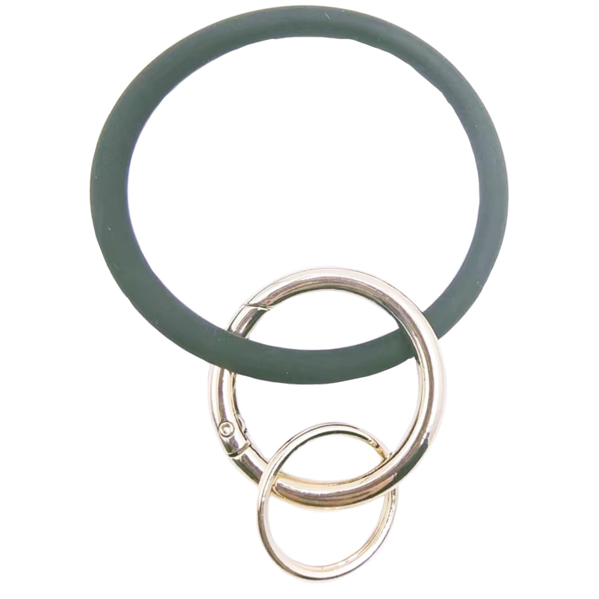 jtkdxqs Bracelet Wristlet Keychain Bangle Chains Circle Silicone Key Ring for Women Car Keyring