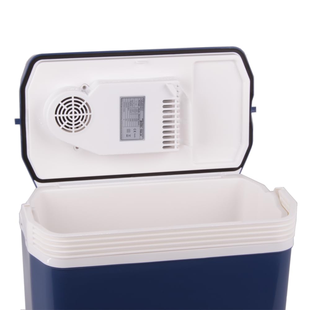 Kühlbox TKB24 tragbarer Kühlschrank 12V/230V – Thermoelektrisch, Warmhaltefunktion, ideal für Auto & Camping, ECO-Modus, Energieklasse E