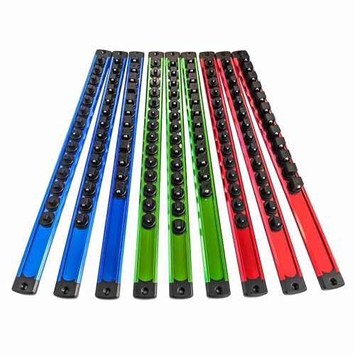 Magnetic Socket Holder Organizer Set - 9-Piece Detachable Trays...