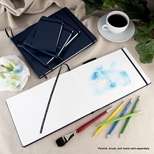 Pentalic 5" X 8" Aqua Journal, Watercolor, 48 Pages, Blue #TOP5