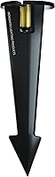 Vista 10 de Estaca de luz para exteriores de 8 pulgadas en acabado negro – Soporte de picos de iluminación, uso universal, materiales de resina, cable lateral