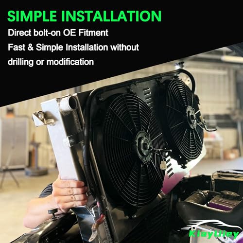 KiayUiey Aluminum 3 Row Radiator Replacement for 2005-2015 Toyota Tacoma 2.7L L4 4.0L V6 06 07 08 09 10 11 12 13 14 Radiators by KiayUiey - Used condition - Image 7
