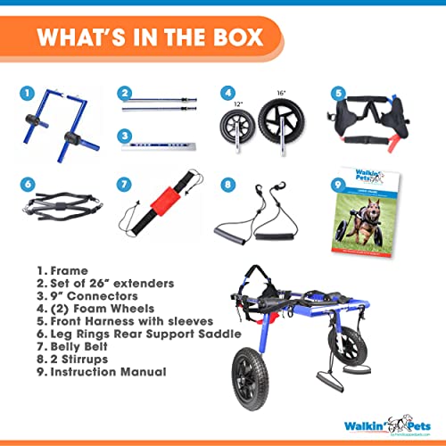 Dog Wheelchair - For Large Dogs 70-180 Pounds - Veterinarian Approved - Dog Wheelchair For Back Legs #TOP2