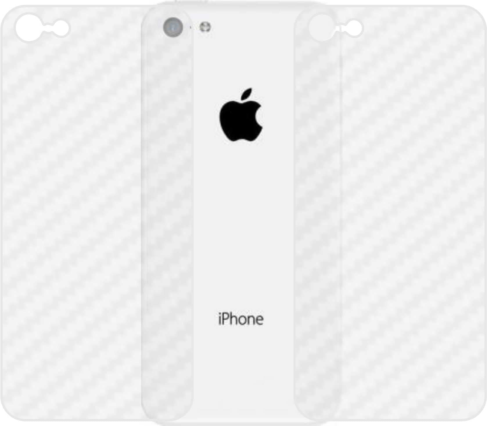 FASHEEN IPHONE 5C Back Screen Guards, Back Skin, Rear Screen Protector, 3D Carbon Fiber Protection, Not a Tempered Glass for IPHONE 5C (Pack of 2)