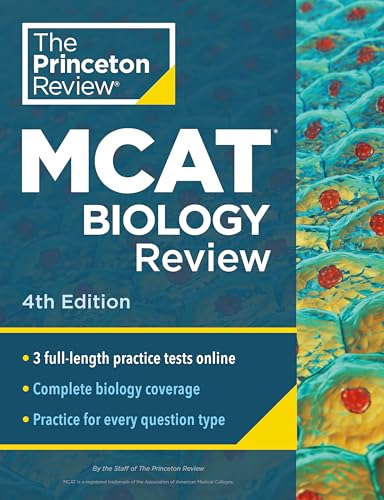 Princeton Review MCAT Biology Review, 4th Edition: Complete Content Prep + Practice Tests (Graduate School Test Preparation)