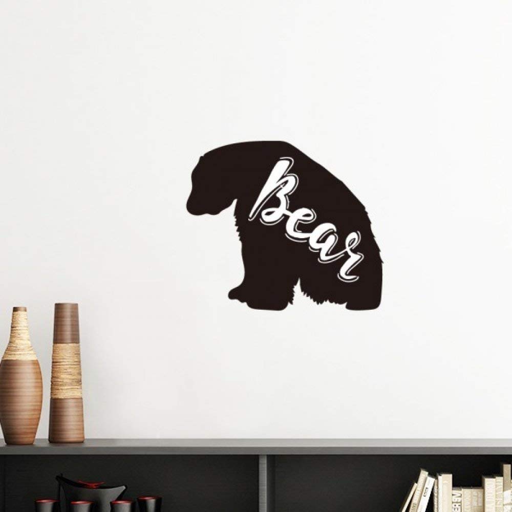 Sticker mural ours polaire bleu pour décorer une chambre d'enfant