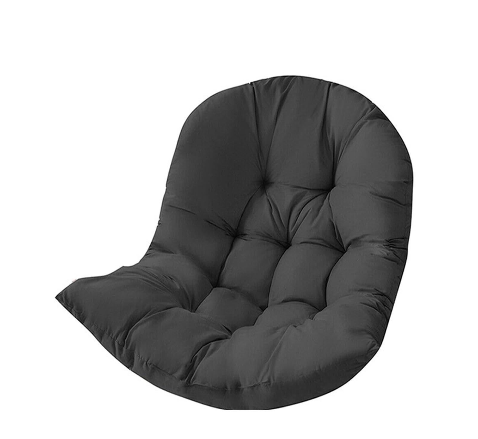 IRGVJIFR Egg Chair Cushion Hammock Chair Egg Cushion Garden Outdoor Swing Seat Hanging Backrest Pillow For the garden(Black)