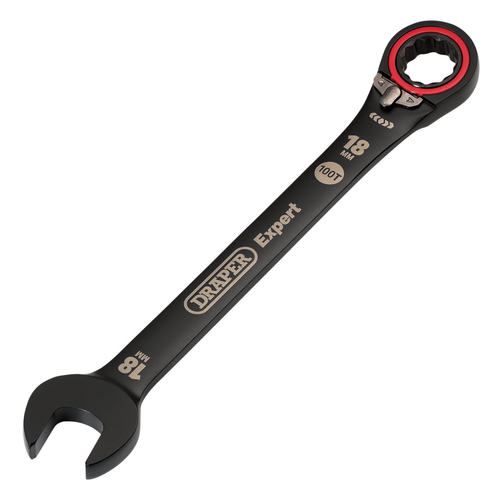 Draper Expert 03908 HI-TORQ® Reversible Ratchet Spanner 18mm