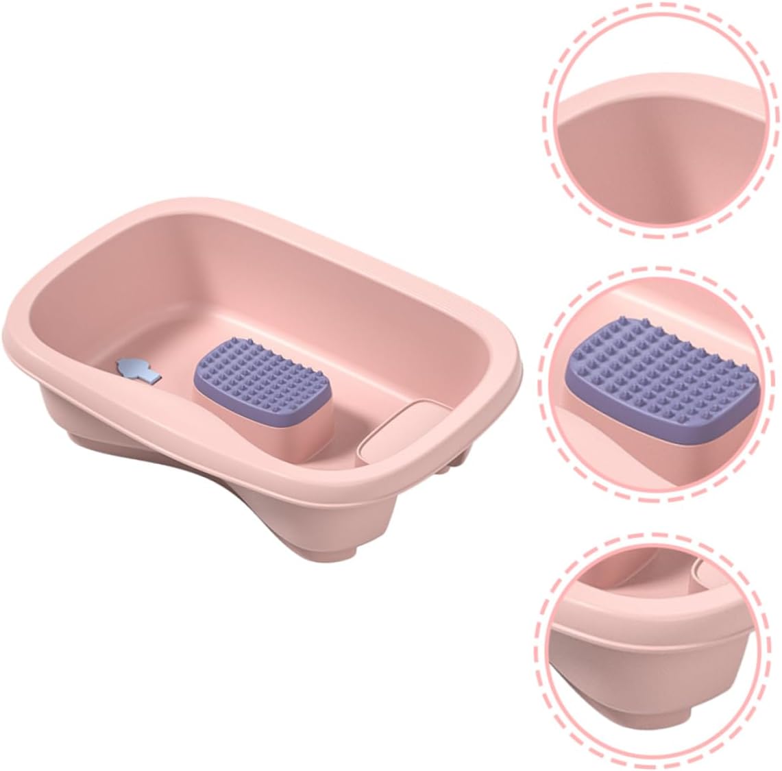 SAFIGLE Portable Hair Washing Basin for Bedside Shampoo Bowl for Elderly Pregnant Women and Bedridden Patients Comfortable and Convenient Hair Care Easy to Use