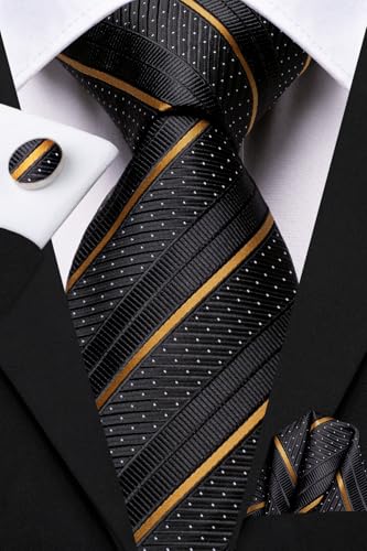 Image of Hi-Tie Men's Suspenders and Tie Set Silk Adjustable Elastic Y Braces with Strong 6 Clips Pocket Square Set