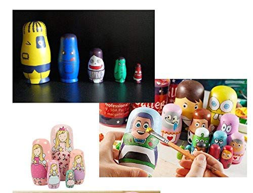 Amazon | Happiest 手作り 木製 マトリョーシカ [ 5個組 ] キット 工作
