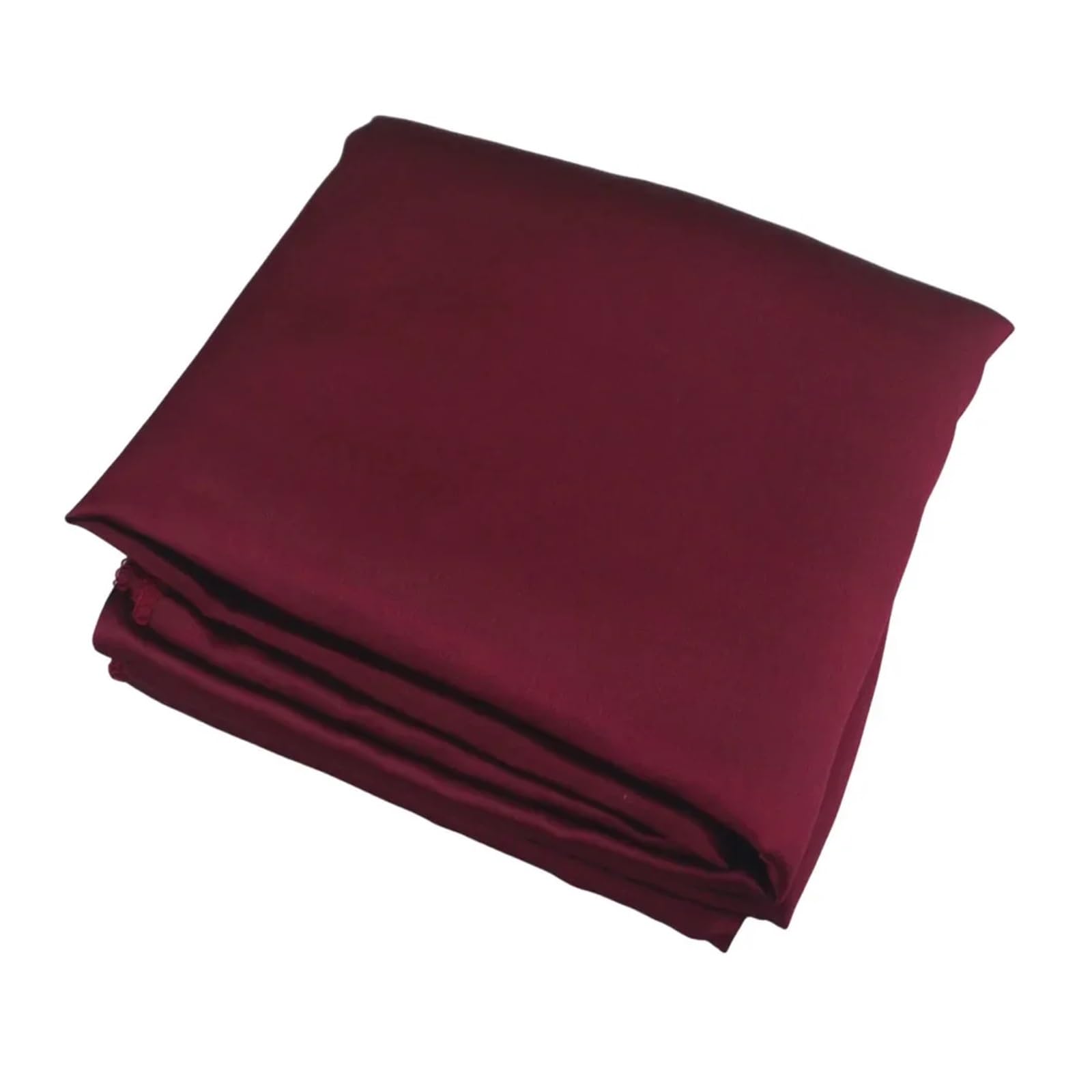 LuMOUzhou Reusable Rectangle Satin Tablecloth Round Satin Tablecloth Multicolor Multiple Sizes(Burgundy,Round 275CM-108INCH)