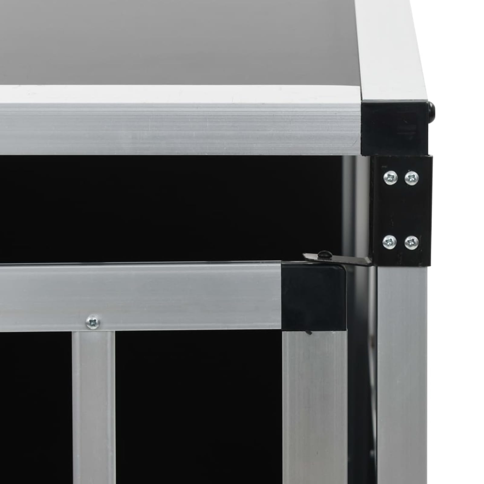 Hundetransportbox mit Einzeltür 65 x 91 x 69,5 cm Hundebox 170664