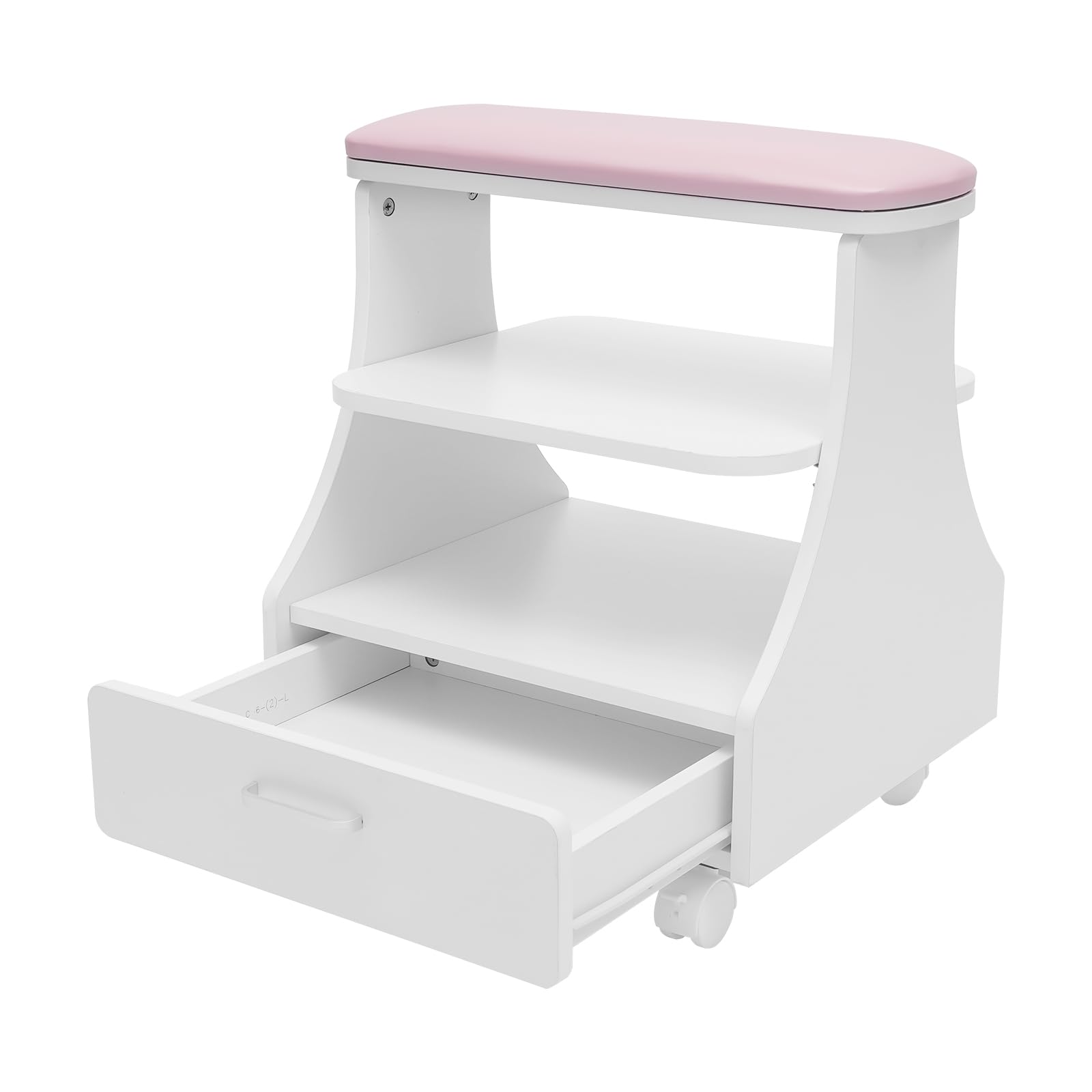 Repose-pieds pour pédicure manucure avec roues, tabouret de bain de pieds mobile, chariot de salon de beauté