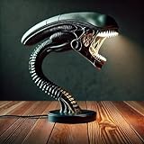 JRPLXIML Xenomorph Alien Desk Lamp, Decorative LED Light Fixture, Collectible Movie-Inspired Design, Black (A-Snake) H6.69icnh*L7.48inch*W3.15