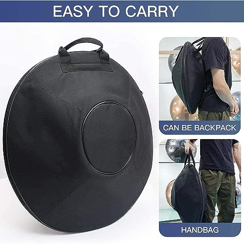 Handpan Drum, Hand Pan en Re menor, Tambor de acero de 22 pulgadas con 11 notas con bolsa blanda, mazos y soporte miniatura 6