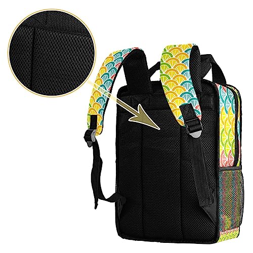 Sac à dos queue de paon multicolore pour filles avec bretelles réglables et format cabine compact
