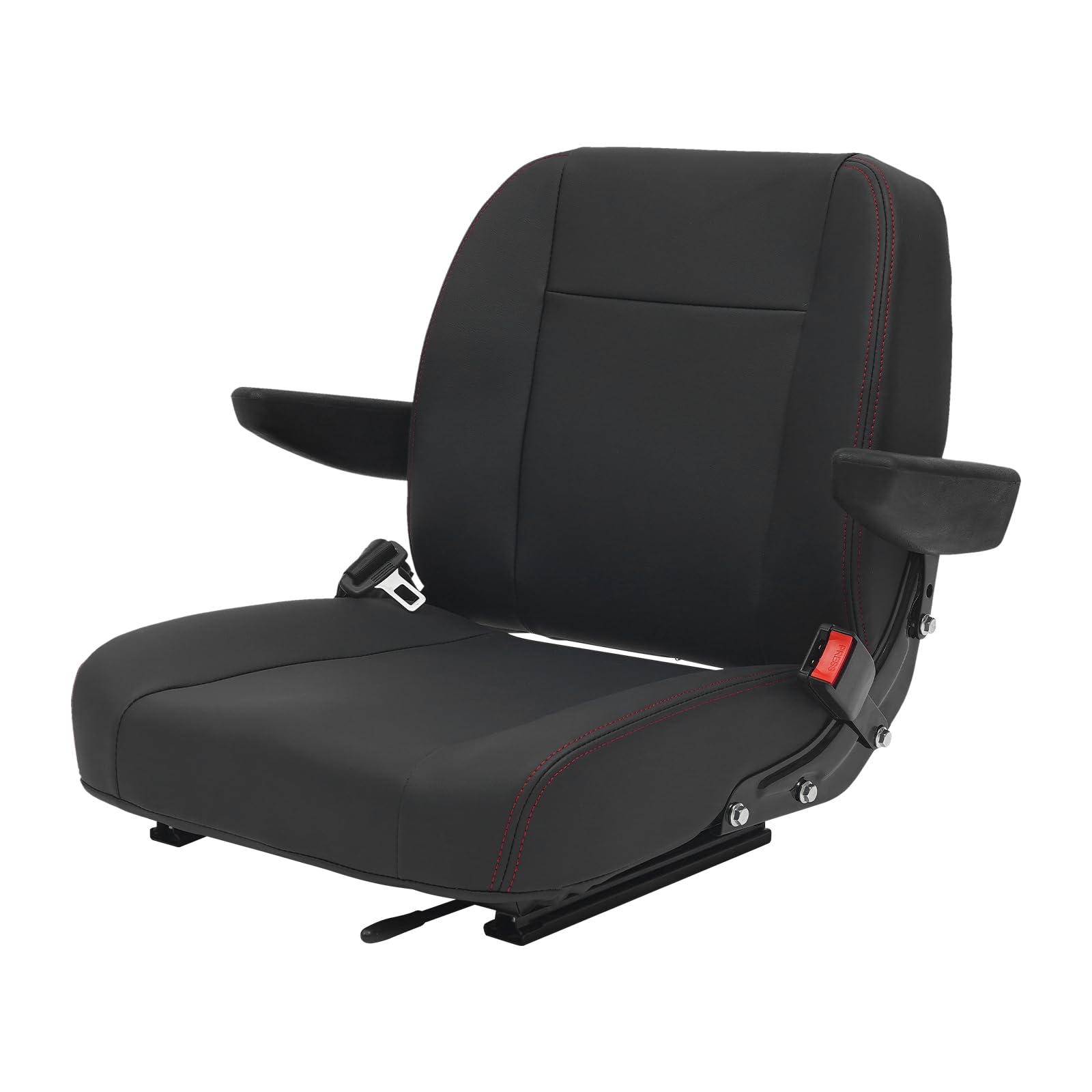 Seggiolino universale per trattore, carrello elevatore con cintura di sicurezza e braccioli, sedile regolabile, sedile universale per carrelli elevatori, sedile in PVC per trattori, escavatori
