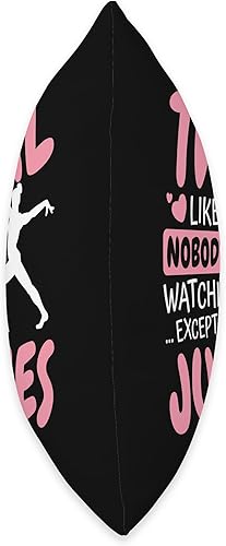 Miniatura 2 de Majorette Twirl Dancer & Baton Twirler Designs Like Nobody's Watching Except Judges, Baton Twirling Throw Pillow, 16x16, Multicolor