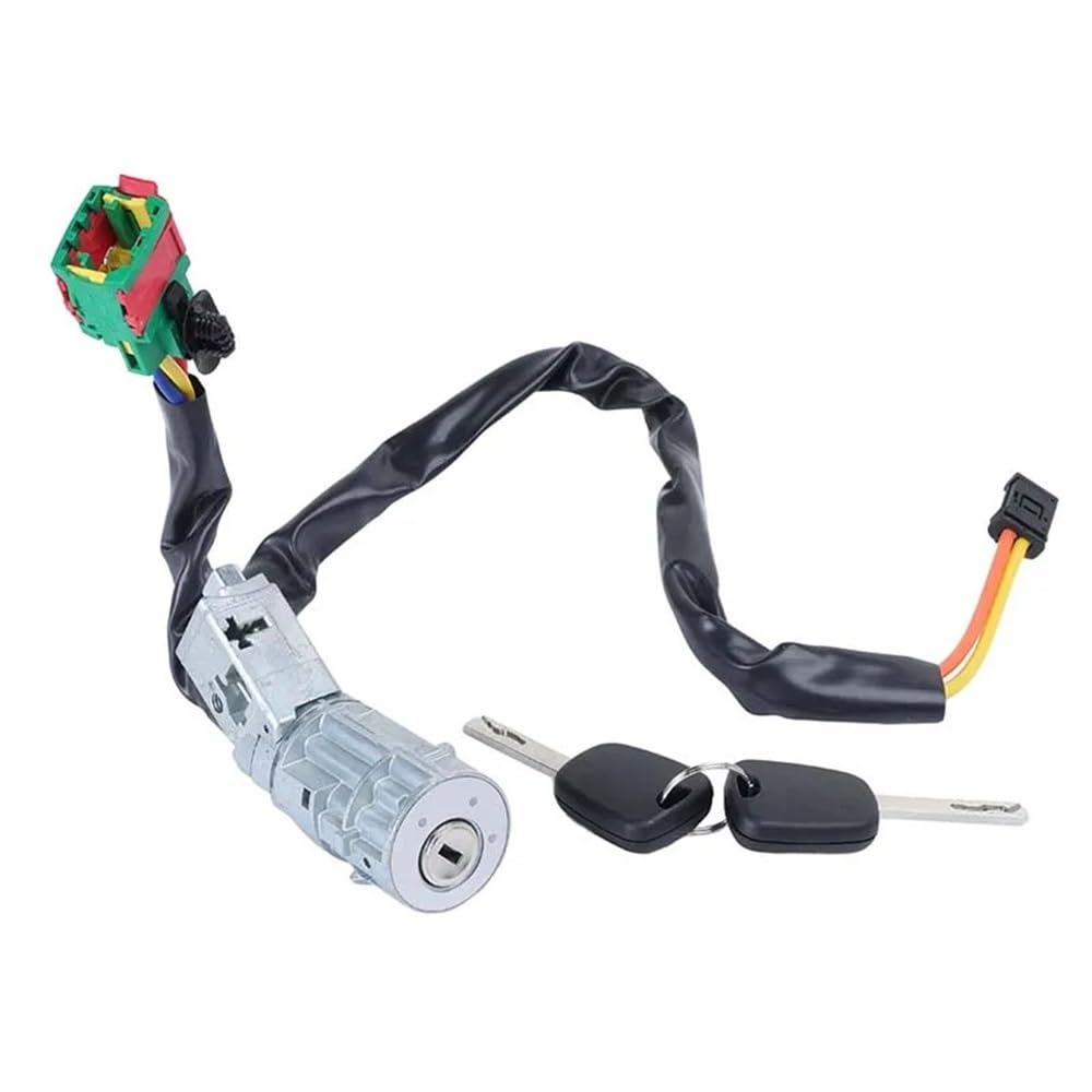 Hzsmyxgs One Color Car Lock Barrel 4162Ah 4162.Ah N0501413 4162Ag Compatible With Citroen For C2 C3 2002-2010 Car Ignition Lock Cylinder With 2 Keys