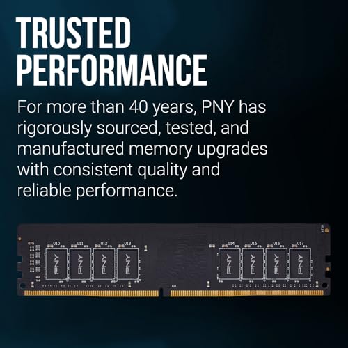 Image of PNY Performance 16GB DDR4 DRAM 3200MHz (PC4-25600) CL22 (Compatible with 2666MHz, 2400MHz or 2133MHz) 1.2V Desktop (DIMM) Computer Memory - MD16GSD43200-TB