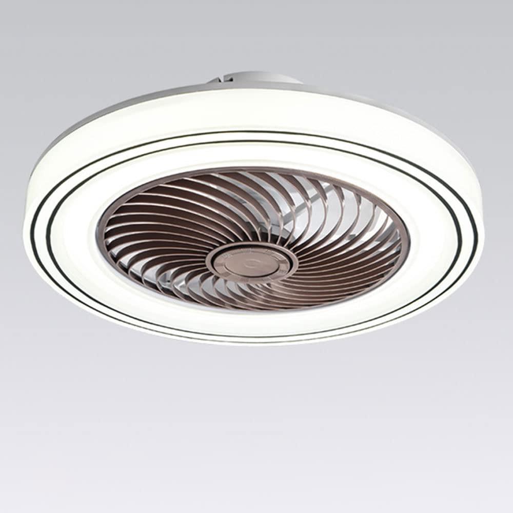 Ventilateur de plafond moderne pour salon et salle à manger avec lumière LED réglable