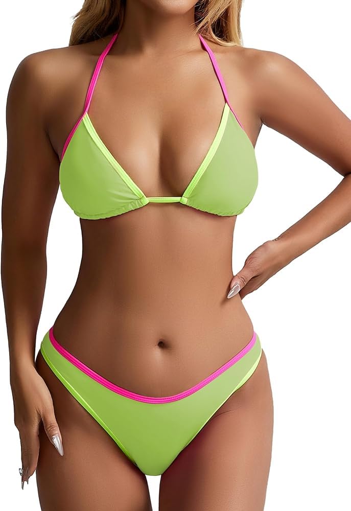Women’s Bikini Set 2 Piece Swimsuit for Beach & Pool | Stylish Triangle Top with Bottom, Stretchable & Comfortable Swimwear-picture-47