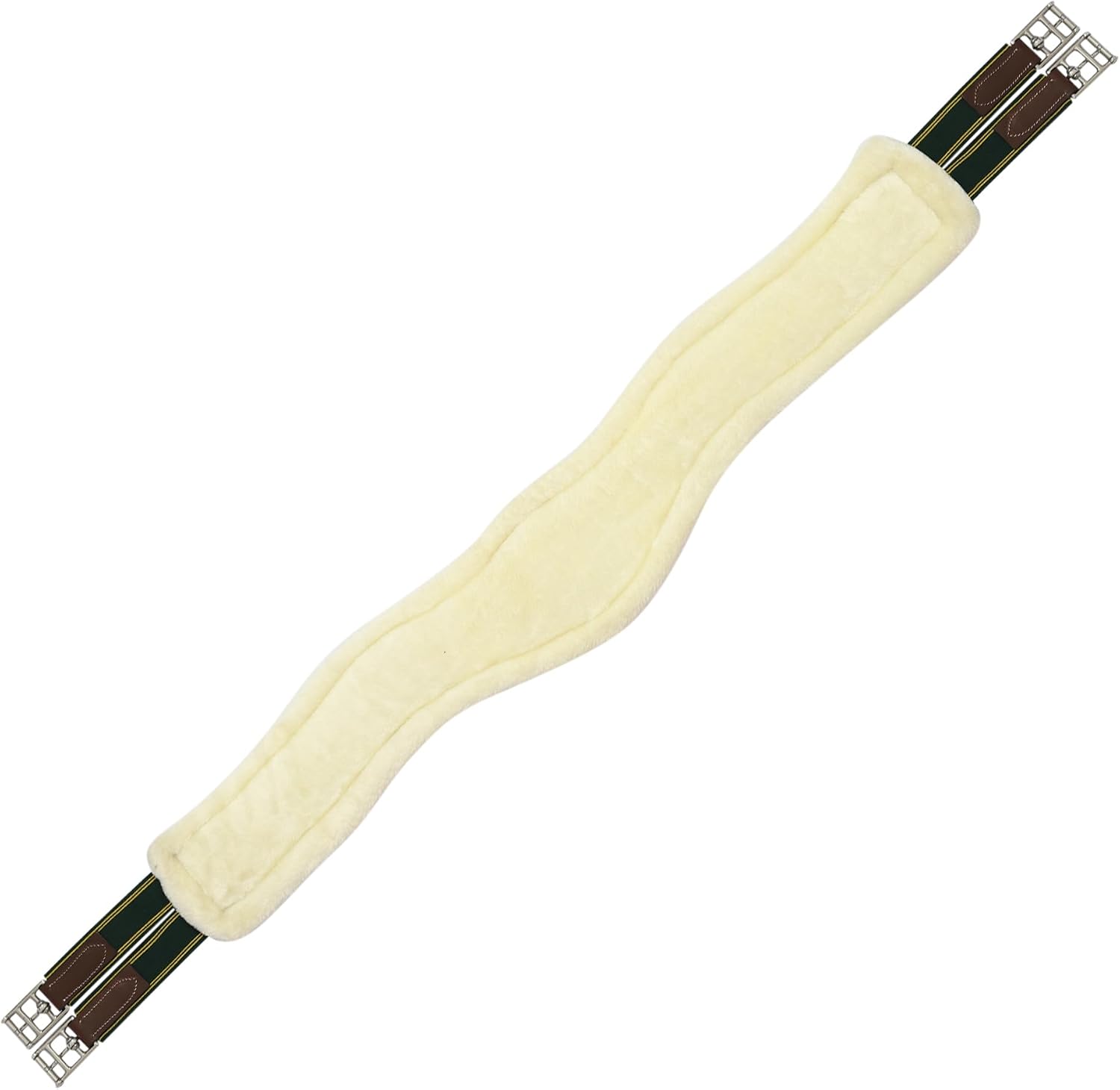 Henri de Rivel Contoured Leather Sherpa Fleece Girth