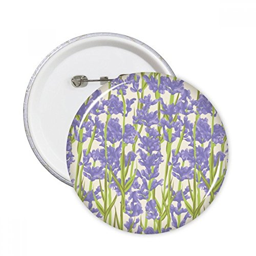 Badge rond lavande pour raviver un vêtement terne avec une décoration peinture fleurie