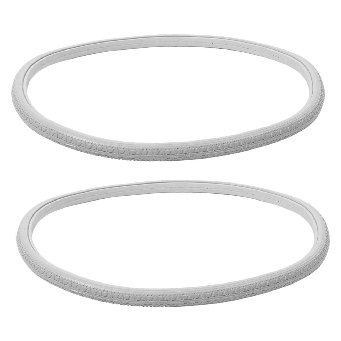 FUOYLOO Ruedas de Repuesto para Silla de Ruedas 2 Piezas Neumáticos Macizos PU 24 Pulgadas para Sillas Eléctricas y Manuales Diseño Duradero