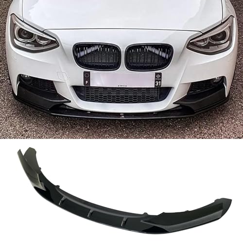 GSRECY Gloss Black Front Bumper Protector Diffuser Spoiler Splitter Lip Body Kit Compatible with BMW 1 Series 2011-2015 F20 F21 Pre-LCI M-Sport