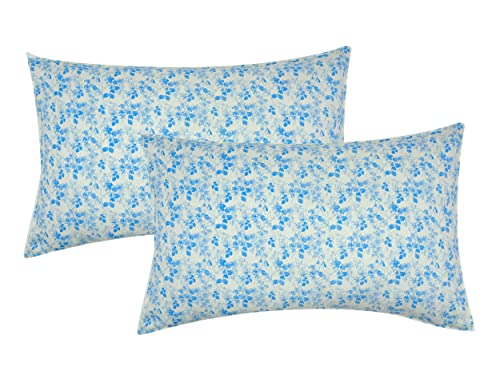 Image of COZY FURNISH Super Soft Cotton Printed Pillow Covers Pack of 2 Piece,17X27(Inches),180 TC Printed Pillow Covers for Home Decor Aqua