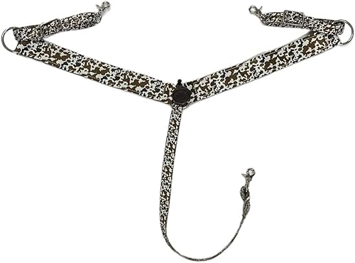 cow print nylon breast collar average horse size