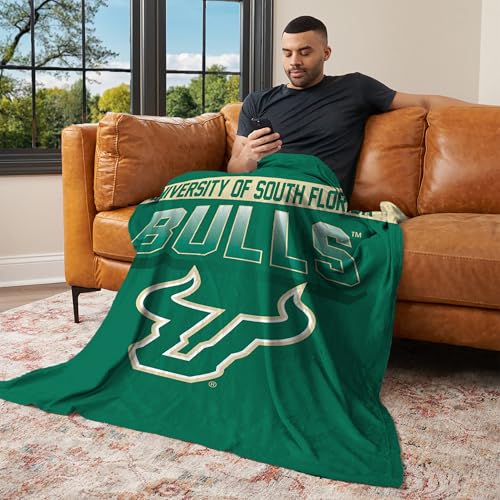 Northwest South Florida Bulls NCAA Bevel Silk Touch Throw Blanket 50x60 inches by Northwest - Image 3