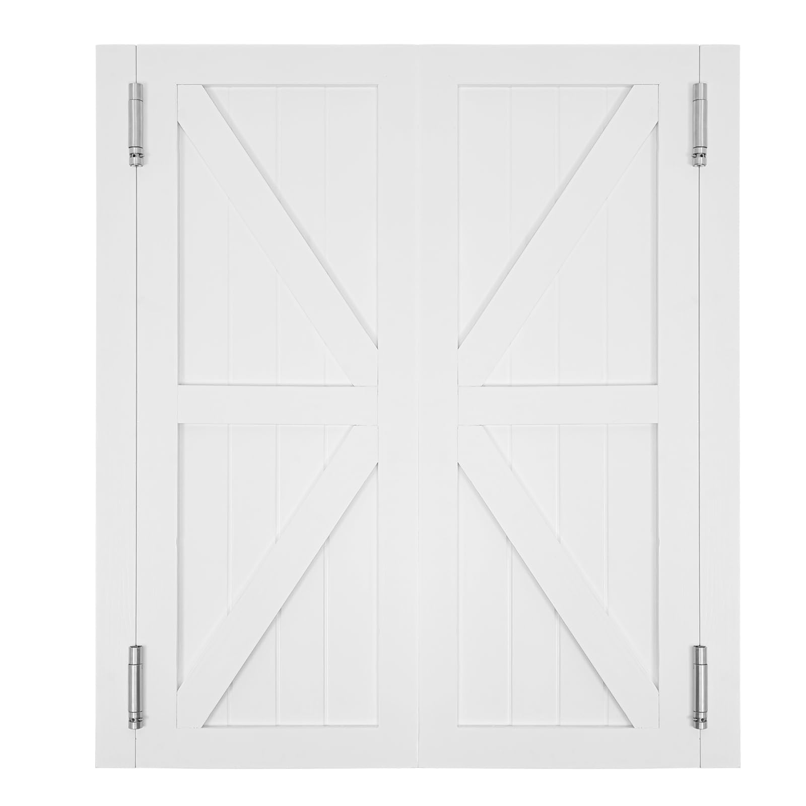 Saloontür Schwingtür Solid Wood Swing Door Massivholz-Pendeltür Schwingende Café-Tür 90 * 60cm für Thekentrennwand, Terrasse, Garteneingang (Weiß)
