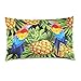 Linomo Housse de Coussin 40,6 x 61 cm, Motif Ananas Tropical Toucan, Coton, Multicolore, 50 x 75 cm