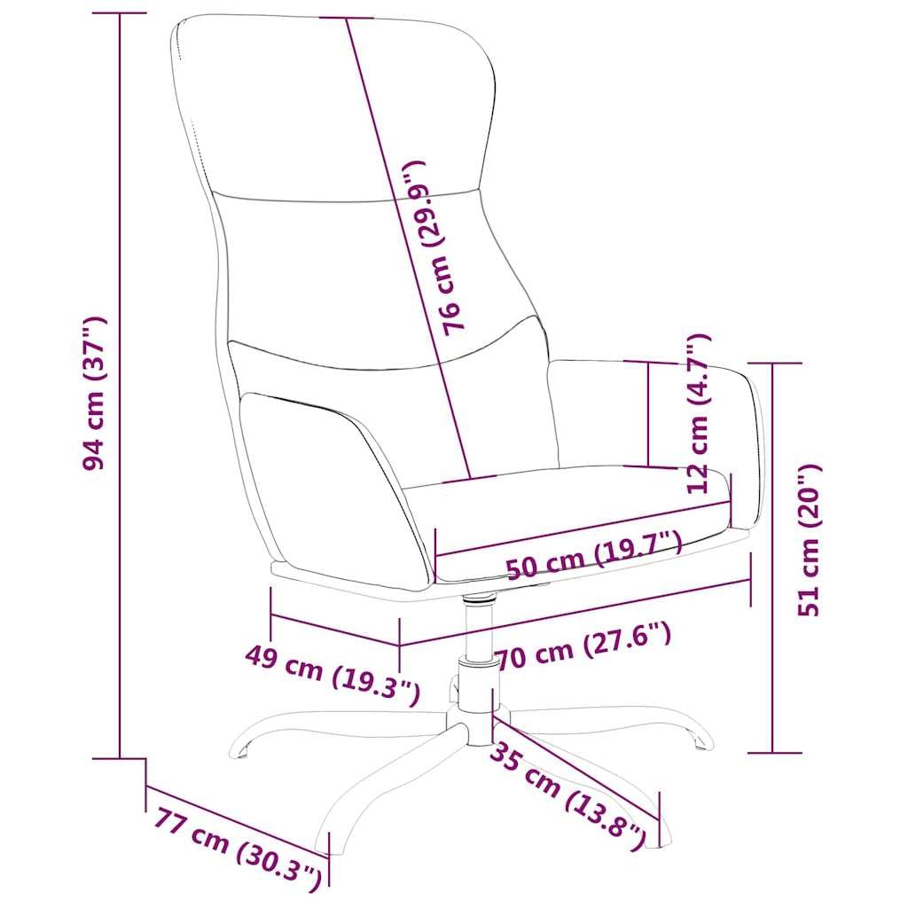 Fotel relaksacyjny, jasnoszary, materiał z metalowym stelażem, obracany o 360 stopni, wyściełany pianką, 70 x 77 x 94 cm, wygodny fotel wypoczynkowy do salonu, biura, relaksująca pozycja