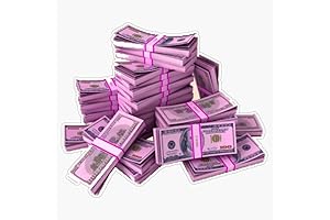 Pink Money Sticker: Express Your Style with Waterproof Durability