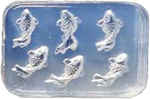 Miniatura 9 de Koi Fish - Moldes de resina de silicona moldes de resina de pescado dorado para carpa aretes colgantes de joyería epoxi moldes para hacer joyas