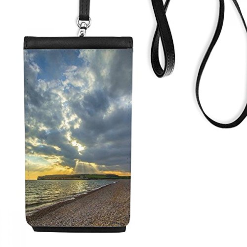 Pochette téléphone pour femme motif nuage et ciel en promenade