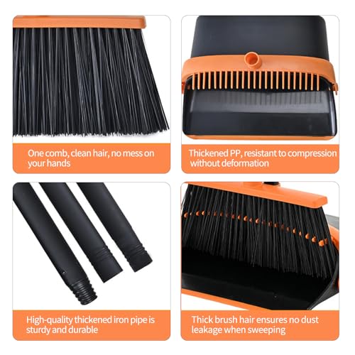 loyimioo Umweltfreundliches Besen und Kehrschaufel Set mit Verlängerbarem Griff und Platzsparender Aufbewahrung – Bild 7