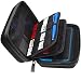BRENDO Hard Carrying Case with Handle for New Nintendo 2DS XL + Large Stylus, Fits Wall Charger, 24 Game Cartridge Case Holder Storage, Large Accessories Pocket - Black