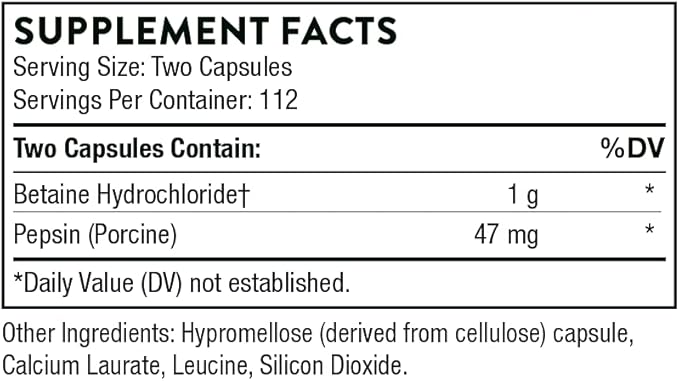 Betaine HCL & Pepsin