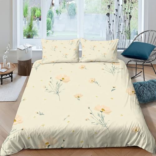 Housse de couette 3D florale 260x220cm pour un lit douillet d'ado - 4