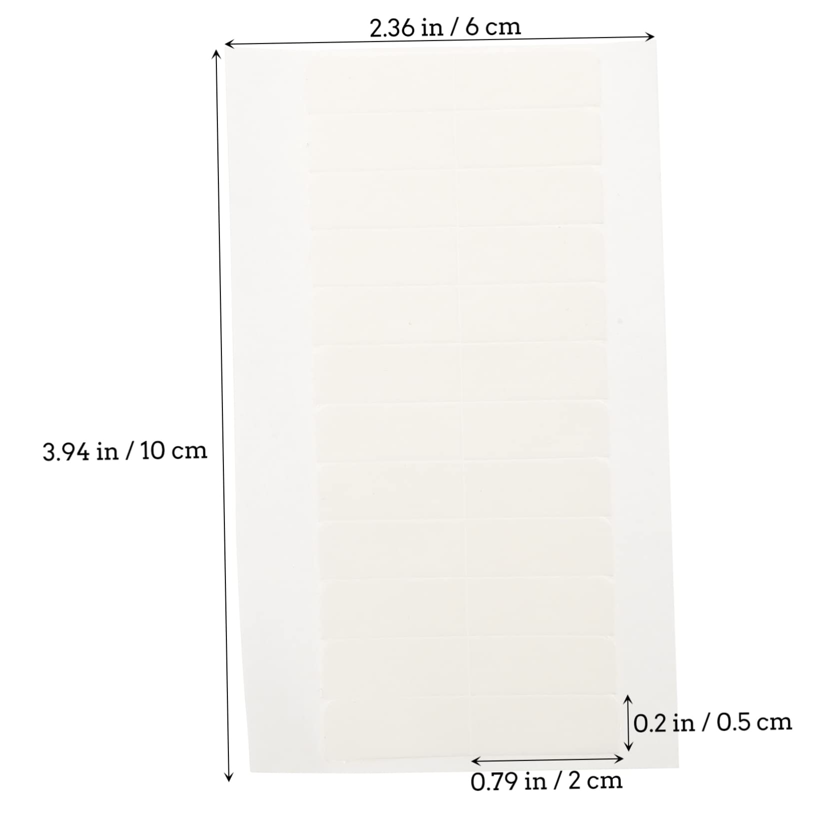 FRCOLOR 25 Fogli nastro biadesivo millechiodi biadesivo double sided tape Doppio nastro adesivo per parrucche frangia accessori strisce adesive per extension di nastro per parrucca