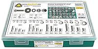 Großes Schrauben-Sortiment 1751-teilig – DIN 933 Sechskantschrauben M4–M8 inkl. Muttern, Unterlegscheiben & Stoppmuttern – verzinkter Stahl – Standardbox – Ansicht 4