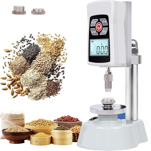 XGHDPBM Digitales Kornhärtemessgerät, hochpräzises Kornhärte-Penetrometer mit LCD-Display, 3 Modi und 2-Einheiten-Schalter, Lastwert 0,1 kg – 20 kg, Teilungswert 0,01 kg 0,1 N, for Reisgetreide