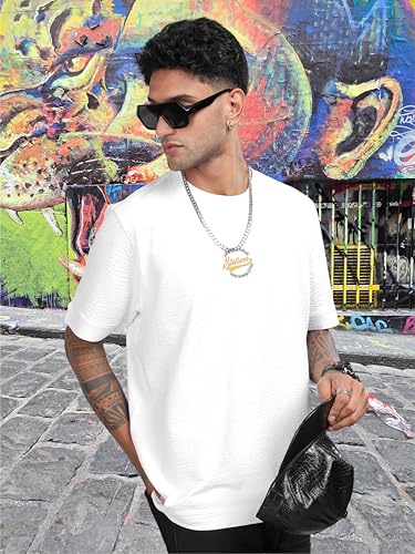 Image of STELLERS Men's Oversized Printed Half Sleeve T-Shirt | Feather Touch Feel | Odour Resistant | Anti-Static | Wrinkle Free | Quick Dry | Stretchable | Lightweight